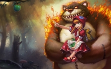 video games league of legends annie artwork tibbers apples 1920x1080 wallpaper 